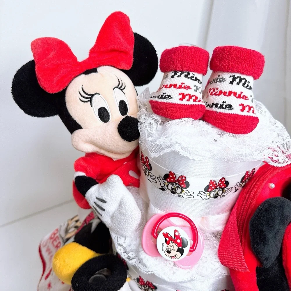 Minnie Mouse Diaper Cake, Baby Shower Gift